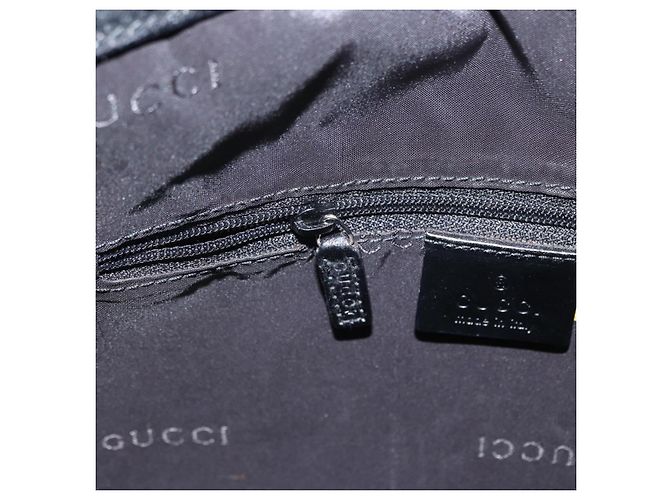 GUCCI Bamboo Shoulder Bag Nylon 2way Black Silver 001 1638 - vista 20