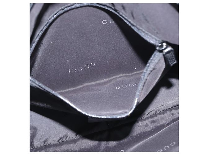 GUCCI Bamboo Shoulder Bag Nylon 2way Black Silver 001 1638 - vista 21