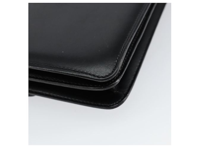 Céline CELINE Bolsa de mão em couro preto prata - vista 13