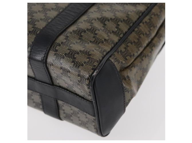 Céline CELINE Macadam Canvas Shoulder Bag PVC Black Gold - vista 16