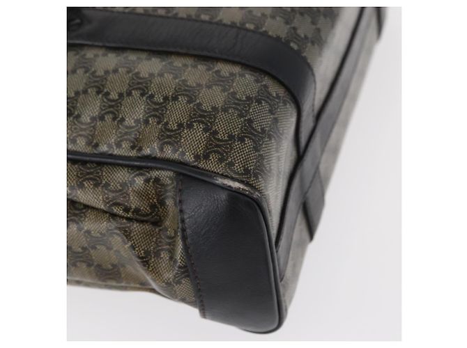Céline CELINE Macadam Canvas Shoulder Bag PVC Black Gold - vista 9