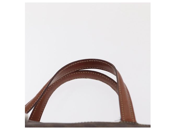 Céline CELINE Macadam Canvas Handtasche PVC Leder Braun Gold - Ansicht 9