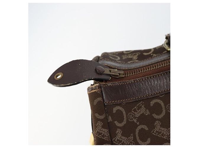 Céline CELINE C Sulky Boston Bag Canvas Brown - vue 11