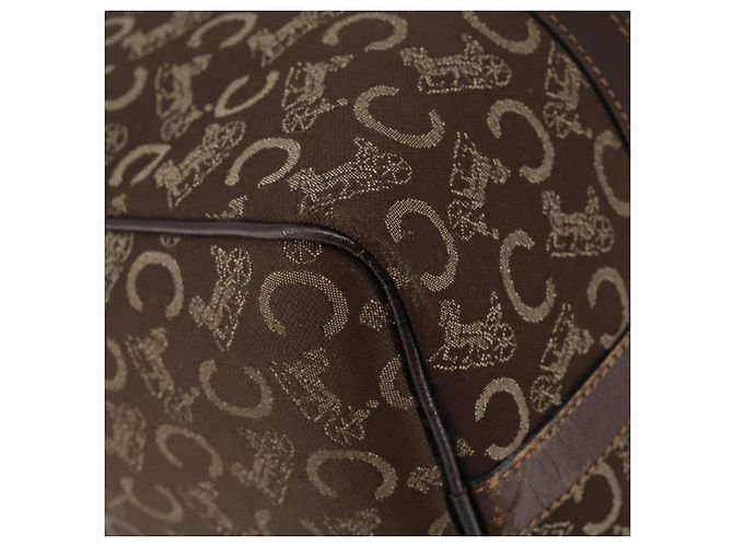 Céline CELINE C Sulky Boston Bag Canvas Brown - vue 16