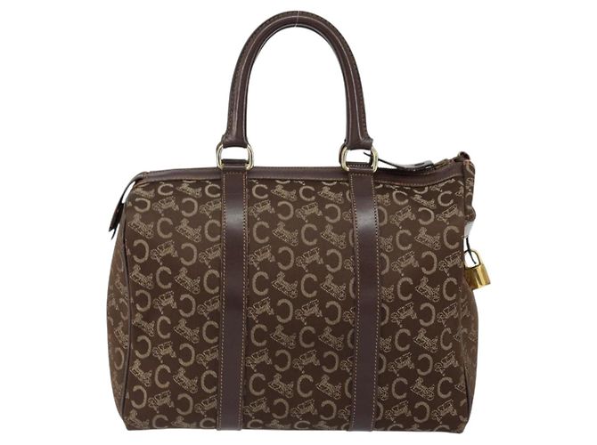 Céline CELINE C Sulky Boston Bag Canvas Brown - vue 2