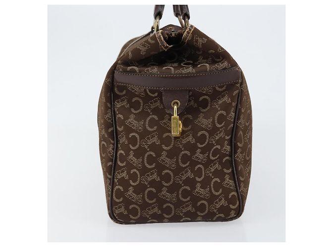 Céline CELINE C Sulky Boston Bag Canvas Brown - vue 4