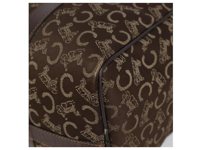 Céline CELINE C Sulky Boston Bag Canvas Brown - vue 9