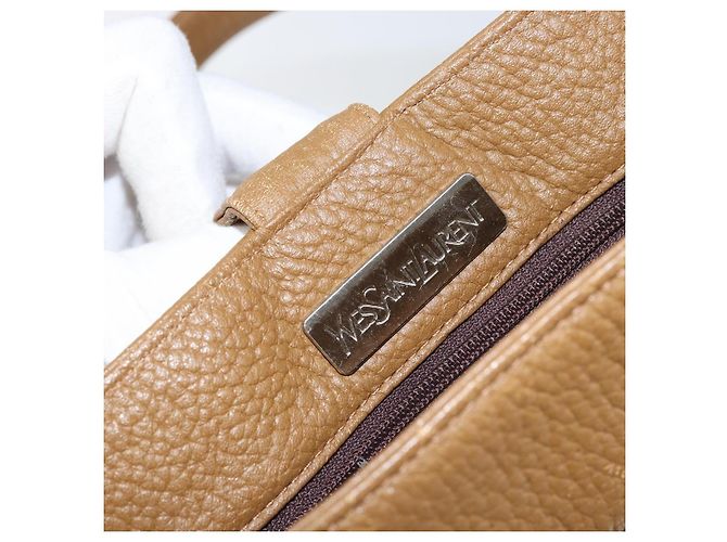 Autre Marque SAINT LAURENT Handtasche Leder Braun - Ansicht 10