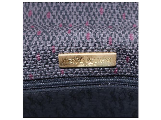 Autre Marque SAINT LAURENT Shoulder Bag PVC Leather Black Gold - vista 10