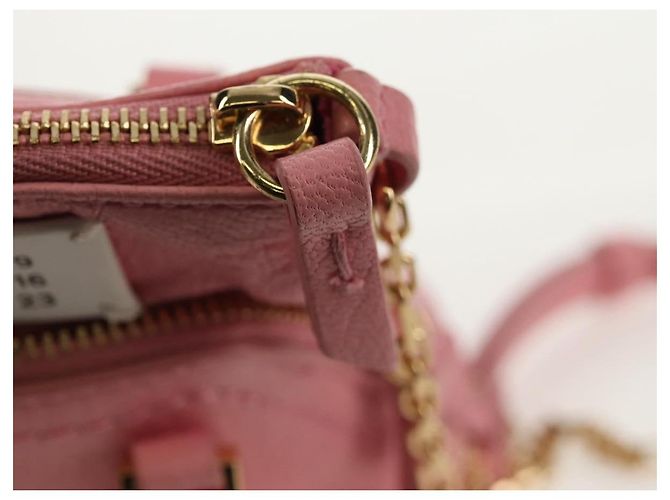 Maison Martin Margiela Maison Margiela Chain Shoulder Pouch 5AC Baby Leather 2way Pink - vista 20