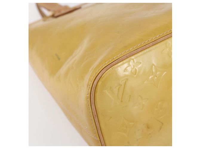 LOUIS VUITTON Monogram Vernis Houston Hand Bag Beige M91004 LV - Ansicht 14