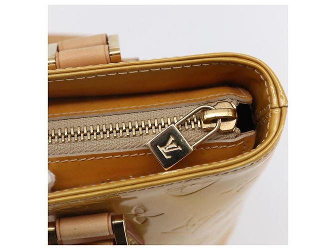 LOUIS VUITTON Monogram Vernis Houston Hand Bag Beige M91004 LV - Ansicht 17