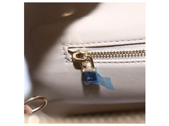 LOUIS VUITTON Monogram Vernis Houston Hand Bag Beige M91004 LV - Ansicht 19