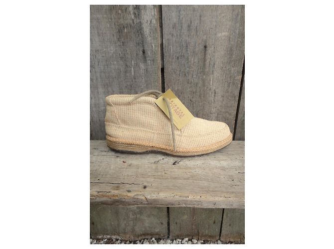 Autre Marque Buttero Oriental Voyage Botines de Lona Beige - vista 10