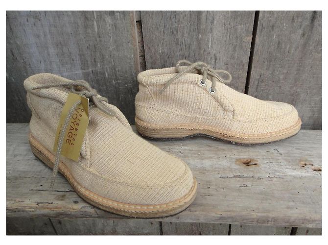 Autre Marque Buttero Oriental Voyage Botines de Lona Beige - vista 2