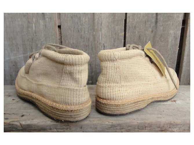 Autre Marque Buttero Oriental Voyage Botines de Lona Beige - vista 4
