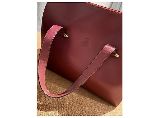 Cartier Bolsa bowling em couro bordô Bordeaux - vista 2