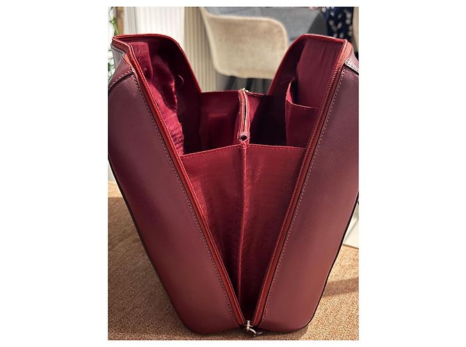 Cartier Bolsa bowling em couro bordô Bordeaux - vista 5