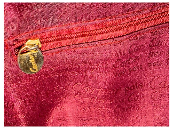 Cartier Bolsa bowling em couro bordô Bordeaux - vista 7
