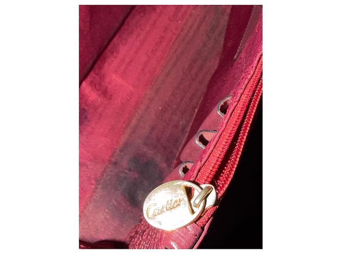 Cartier Bolsa bowling em couro bordô Bordeaux - vista 8