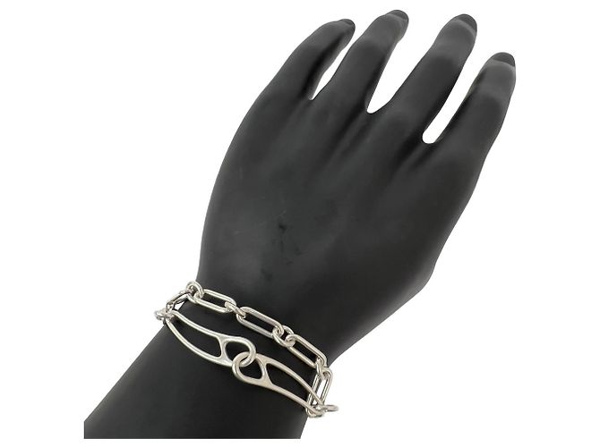 Hermès Pulseira Hermes Chaine d'Ancre Punk LG Prata - vista 2