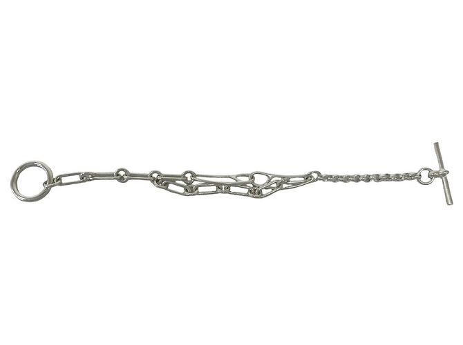 Hermès Pulseira Hermes Chaine d'Ancre Punk LG Prata - vista 5