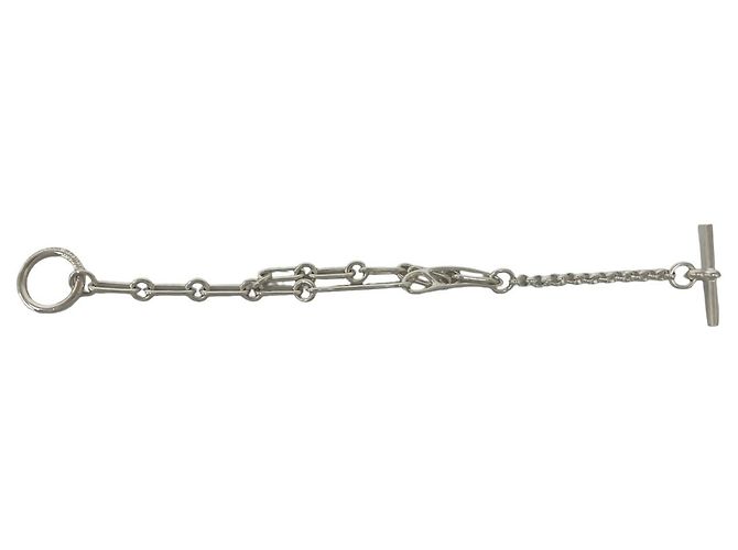 Hermès Pulseira Hermes Chaine d'Ancre Punk LG Prata - vista 6