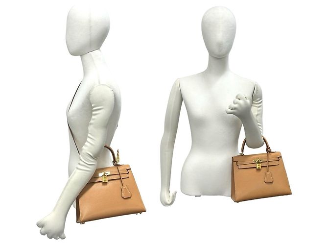 Hermès Bolsa Hermes Kelly 25 Vache Liege Marrom - vista 2