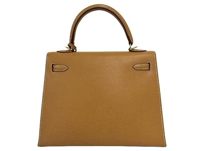 Hermès Bolsa Hermes Kelly 25 Vache Liege Marrom - vista 3