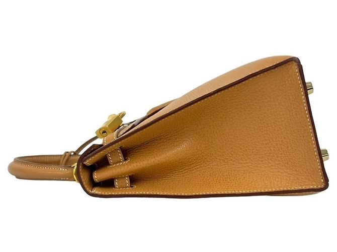 Hermès Bolsa Hermes Kelly 25 Vache Liege Marrom - vista 5