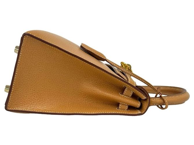 Hermès Bolsa Hermes Kelly 25 Vache Liege Marrom - vista 6