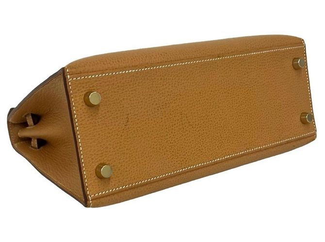 Hermès Bolsa Hermes Kelly 25 Vache Liege Marrom - vista 7