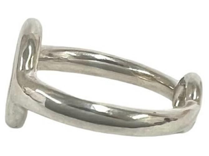 Ring Hermès Anel Sellier Hermes Prata Dourado - vista 4
