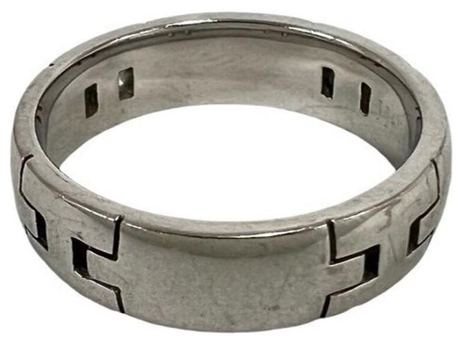 Ring Hermès Bague Hercules Band HERMES Argenté - vue 4