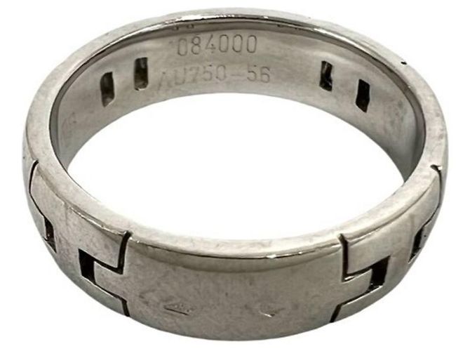 Ring Hermès Bague Hercules Band HERMES Argenté - vue 5