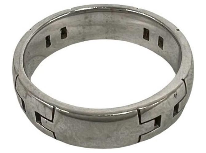 Ring Hermès Bague Hercules Band HERMES Argenté - vue 6