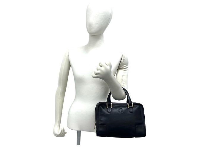 Bolso Loewe Amazona Mini Boston Bag Negro - vista 2