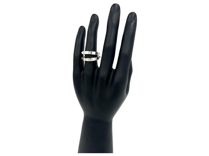 Hermès Hermes Mini Clou Doppelring Silber - Ansicht 2