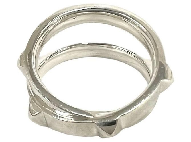 Hermès Hermes Mini Clou Doppelring Silber - Ansicht 6