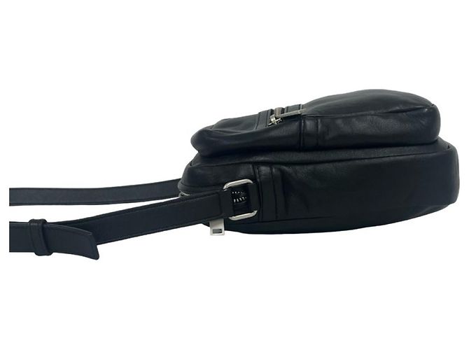 Autre Marque Borsa a tracolla in pelle nera Yves Saint Laurent Nero - vista 5