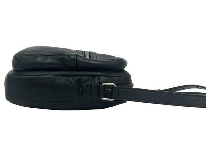 Autre Marque Borsa a tracolla in pelle nera Yves Saint Laurent Nero - vista 6