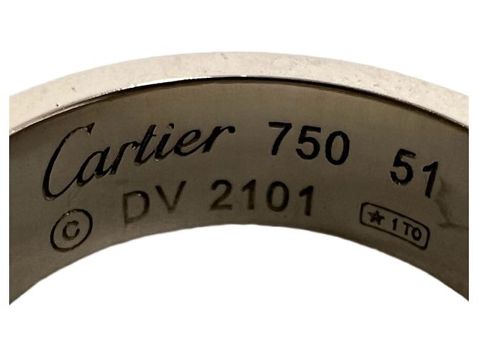 Anello Cartier Love in oro bianco 18K Argento - vista 3