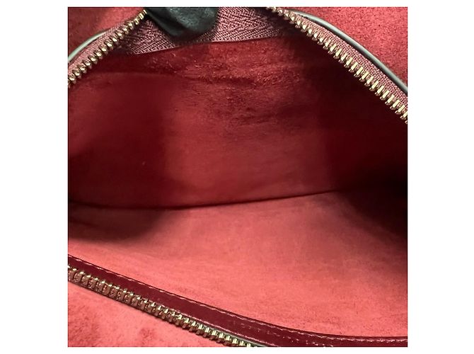 Gucci Guccissima Schultertasche aus Leder Rot Bordeaux - Ansicht 10