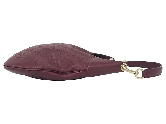 Gucci Guccissima Schultertasche aus Leder Rot Bordeaux - Ansicht 6