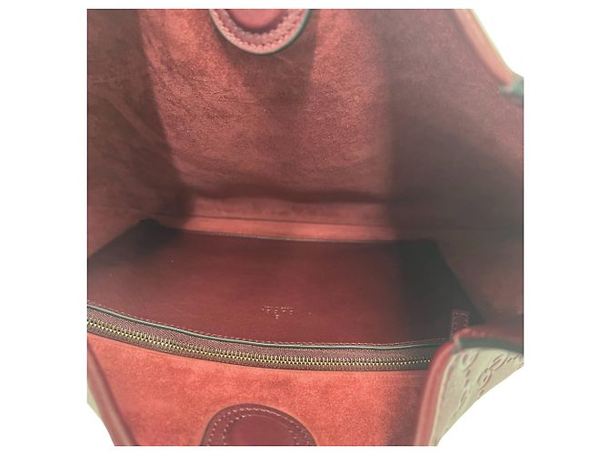 Gucci Guccissima Schultertasche aus Leder Rot Bordeaux - Ansicht 9