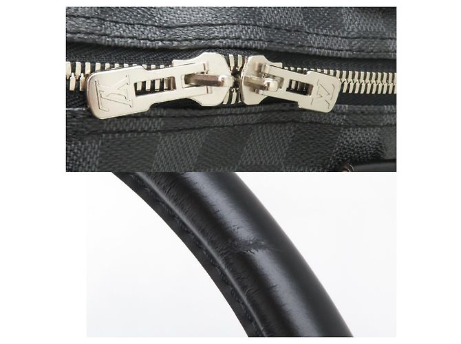 Louis Vuitton Keepall Bandoulière 45 Boston Bag Nero - vista 10