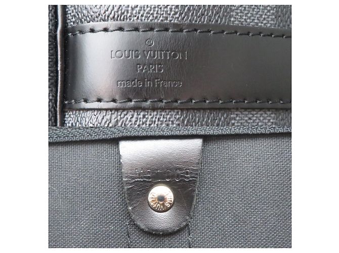 Louis Vuitton Keepall Bandoulière 45 Boston Bag Nero - vista 7