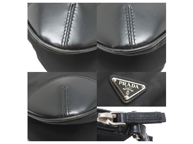Prada Schultertasche für Damen BT0332 Schwarz - Ansicht 10