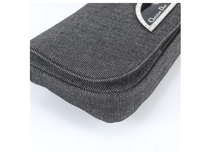 Bolsa de Ombro Christian Dior Maris Pearl em Denim e Couro - vista 4