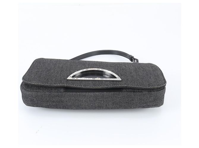 Bolsa de Ombro Christian Dior Maris Pearl em Denim e Couro - vista 6